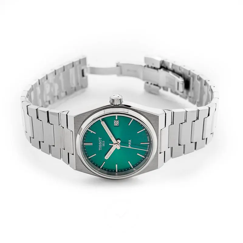 Tissot Ladies PRX 35mm Green Dial Watch | T137.210.11.081.00